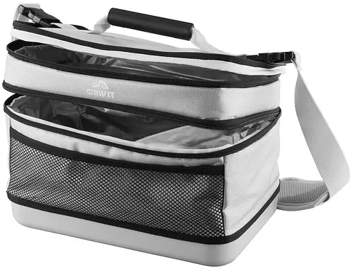 Термосумка для пікніка Crivit із жорстким дном 12L сіра tur0001267 - фото 5
