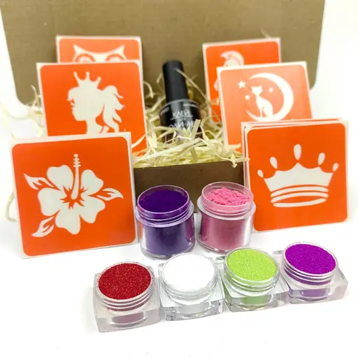 Набір для біо-тату Для дівчаток №2 - гліттер set-girls-2-glitter - фото 3