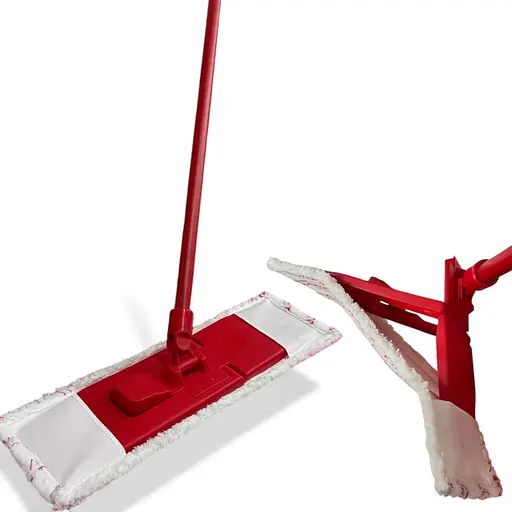 Плоская швабра с микрофибровой насадкой для мытья пола Серый 88131 - фото 5