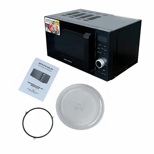 Мікрохвильова піч Grunhelm 20MX724-B 700 Вт 20 л чорна (146640) - фото 5