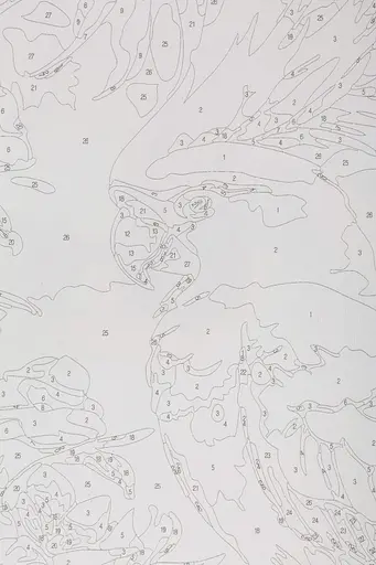 Набір для розпису по номерах "Папуга у квітнику" 40*50 см, IDEA2-GX47487, ТМ "99IDEAS" - фото 7