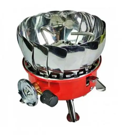 Портативная туристическая газовая плита Kovar K-203 с ветрозащитой и пьезоподжигом - фото 4