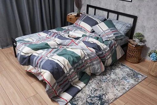 Комплект постельного белья Moon&Star Бязь Gold Люкс Cloudy King Size 220x240 наволочки 2х50х70 - фото 2