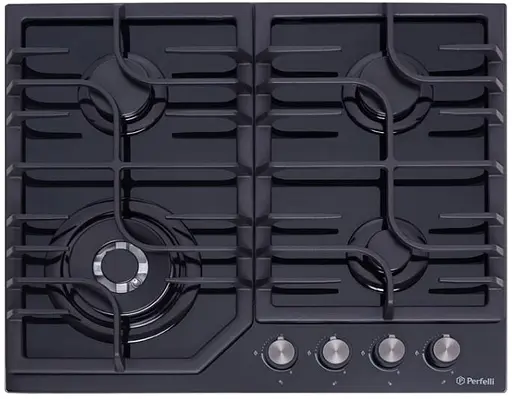 Варочная поверхность Perfelli газовая на стекле HGG 61664 BL