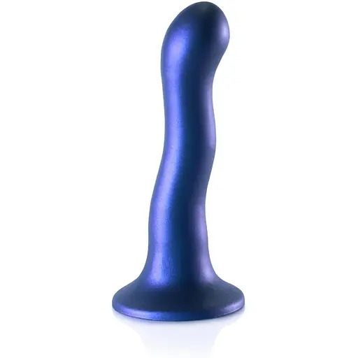 Фалоімітатор Ouch! Curvy G-Spot Dildo 7'' 18 cm (синій)