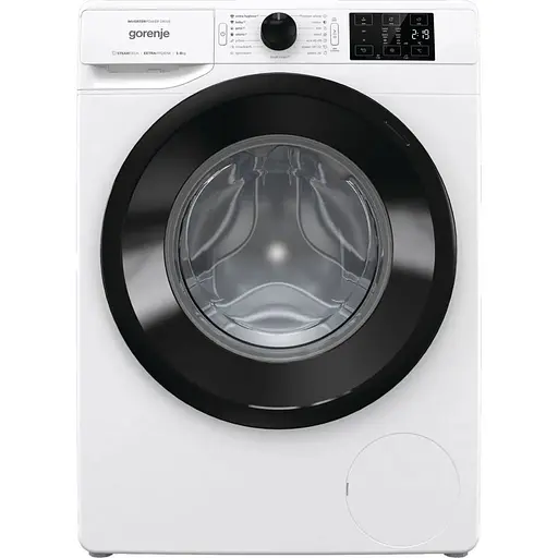 Пральна машина Gorenje фронтальна 8 кг 1400 A+++ 55 см дисплей пара інвертор білий - фото 1