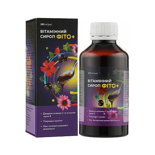 Сироп вітамінний "ФІТО+", 200 мл