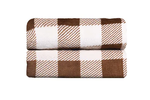 Плед Ardesto Flannel 160х200 см клетка бежевый (ART0103PB) - фото 2