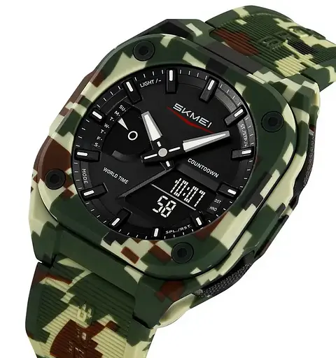 Годинник чоловічий наручний спортивний Skmei 2328 (Камуфляж) - фото 2