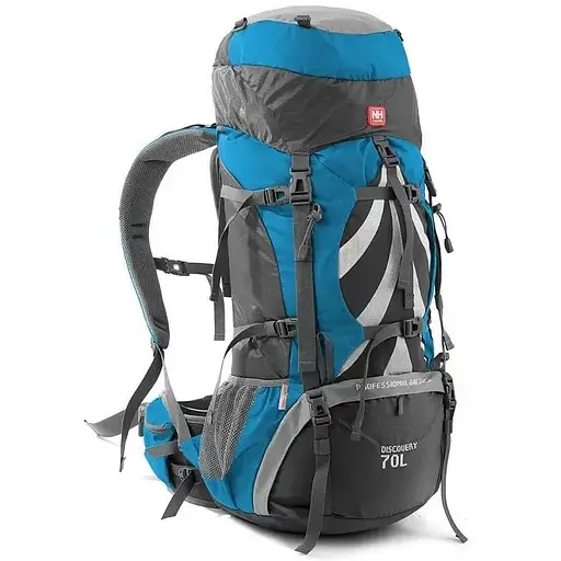 Рюкзак Naturehike NH70B070-B 70 л + 5 л Блакитний (1047-6927595709023)