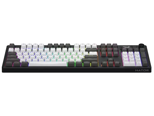 Клавиатура игровая механическая HATOR HTK-4100-RU Wireless Skyfall 100 PRO Black-White - фото 2