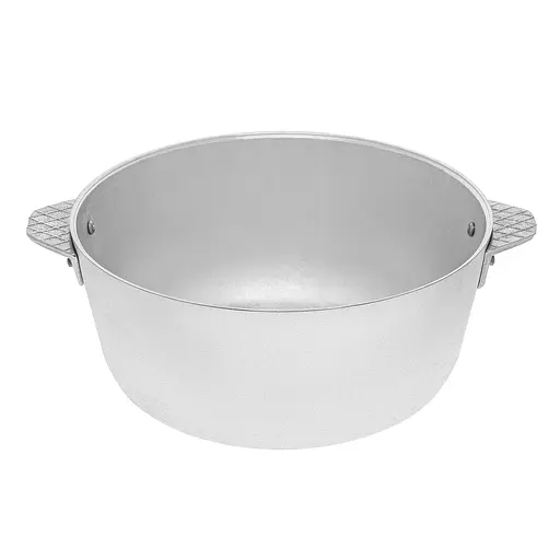 Кастрюля алюминиевая с крышкой 2.5 л, Полімет Серый 83860 - фото 5