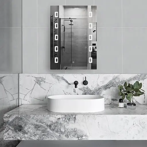 Дзеркало Kroner KRM Belantis - ACS782 з LED-підсвічуванням CV022935, Білий - фото 4