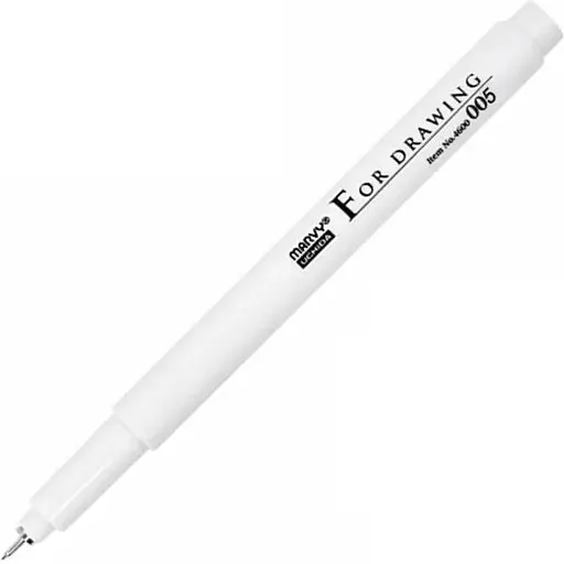 Мульти-лайнер Marvy 0.05 мм черный 4600-S   - фото 1