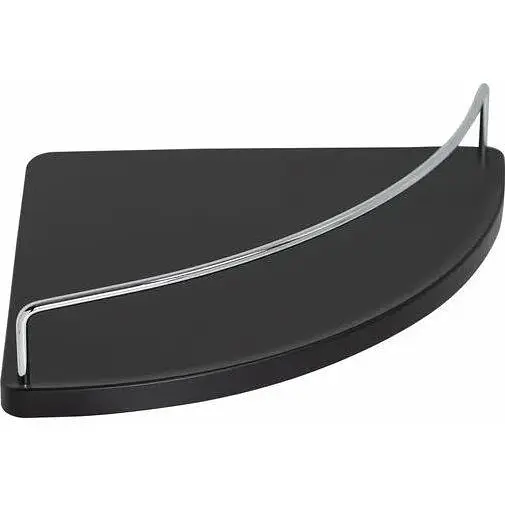 Поличка кутова в ванну кімнату Platinum 364В Чорний - фото 1