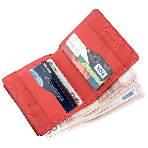 Жіночий шкіряний гаманець Grande Pelle 9.5х10х2 см acs0014705 - фото 4