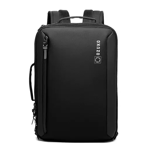 Рюкзак городской Ozuko 9490S 9л с отделением для ноутбука до 15,6" Black (16211) - фото 2
