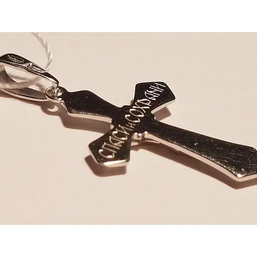 Золотий хрестик Столична Ювелірна Фабрика. Розп'яття Христа. 501357б - фото 3