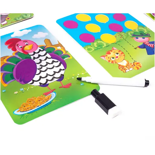 Настільна гра Пиши та витирай "Ферма" Vladi Toys VT5010-19 укр - фото 5