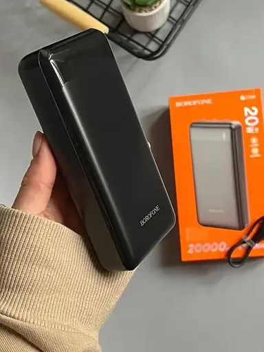 Універсальна мобільна батарея Borofone BJ19A 20000mAh PD20W+QC3.0 (Чорний) - фото 7
