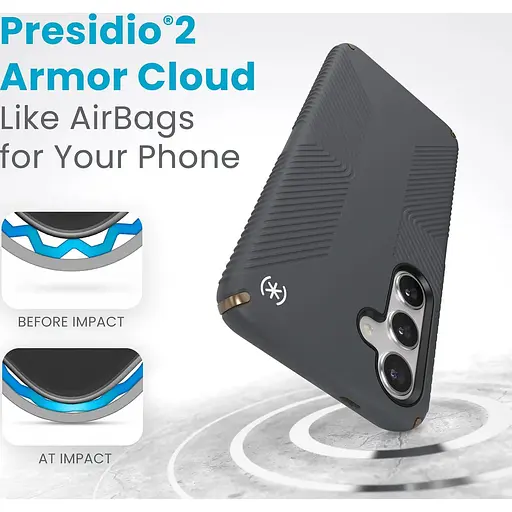 Протиударний чохол Speck Presidio2 Grip Samsung Galaxy S24 Plus/S25 Plus (6.7") Grey 150616-3212 - фото 12