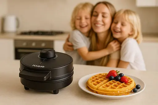 Вафельниця електрична MAGIO MG-394 для приготування бельгійських вафель 88304 - фото 6
