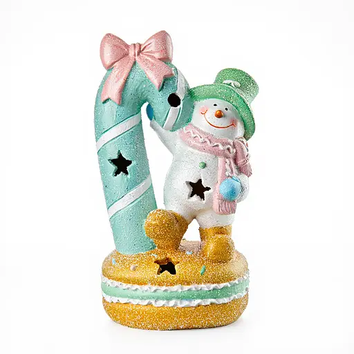 Новорічна декоративна фігурка Yiwu CR-6-10 з підсвічуванням 12 × 8,5 × 21 см  - фото 2