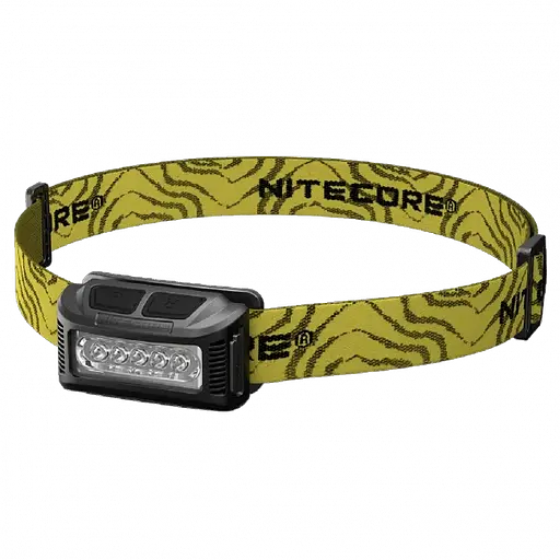 Налобний ліхтар Nitecore NU10 USB з білим та червоним світлом (Чорний)