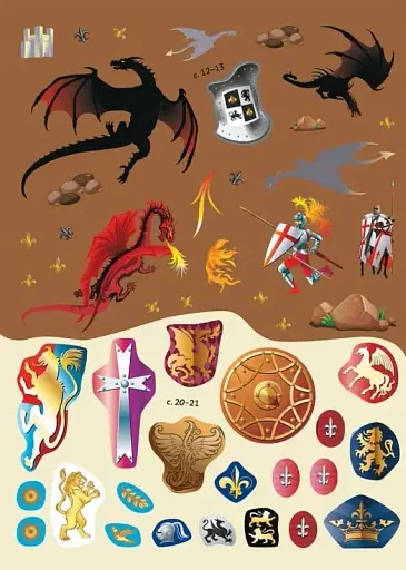 Книжка з наліпками. Лицарі - фото 7