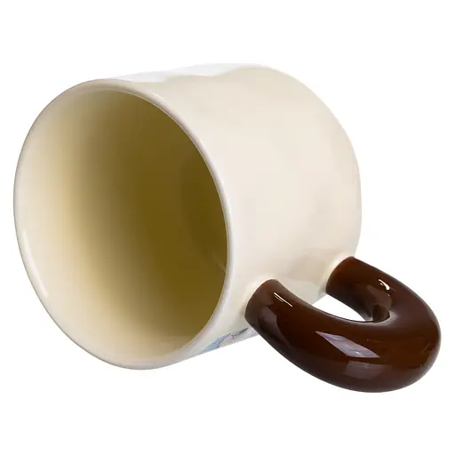 Кружка фарфоровая LABUBU Pure Happines 400 мл бежевый FM-21C - фото 4