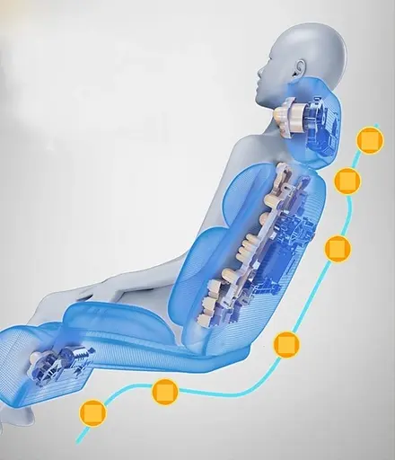 Массажное кресло-накидка для тела Benbo AM-607E накидка с подогревом - фото 7