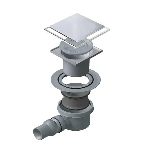 Душовий трап Pestan Confluo Standard Plate-1 2в1 10x10 см (240159) - фото 3