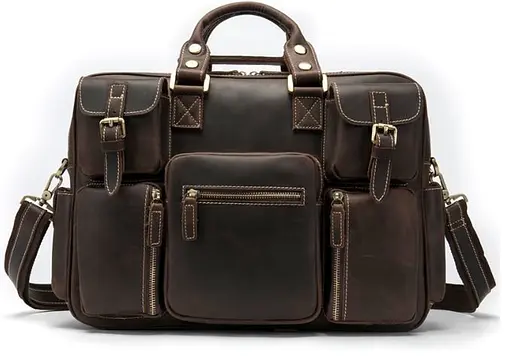 Чоловіча шкіряна сумка Vintage 43х31х13 см sum0012318 - фото 1