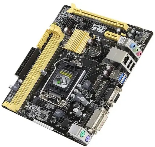 Материнская плата ASUS H81M-R (H81M-R) (Socket 1150, Intel H81, Micro-ATX) Б/у - фото 2