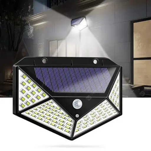 Світильник з датчиком руху - ліхтар на сонячній батареї UKC CL100 100 LED - фото 5