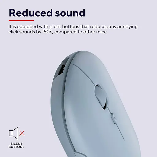 Мишка Trust Puck Wireless/Bluetooth Silent Blue (24126) - фото 8