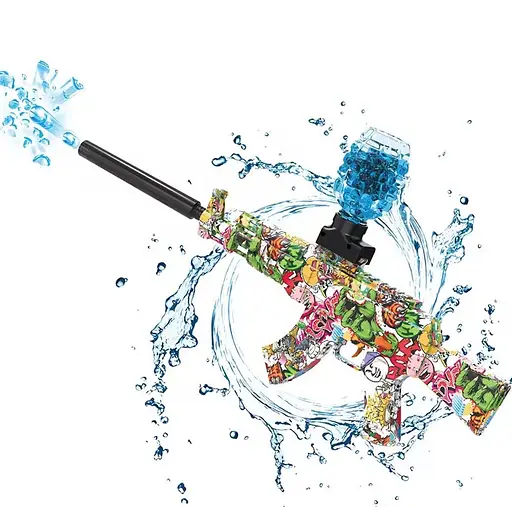 Бластер автоматический OldBro Auto AK 47 Gel Ball с гель шариками орбиз 10500 шт. - фото 7