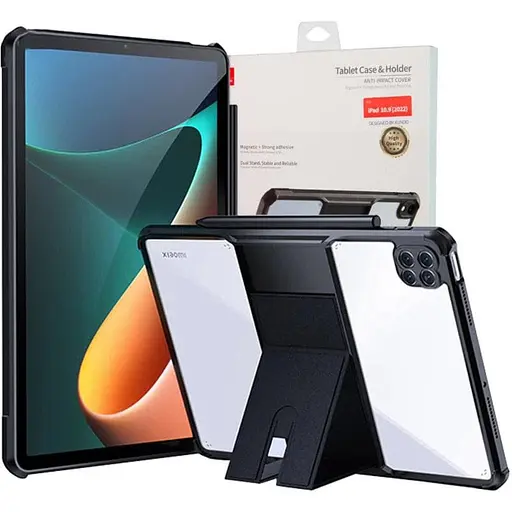 TPU+PC чохол Xundd Stand c посиленими кутами для Xiaomi Pad 7 / Pad 7 Pro 11.2 Чорний