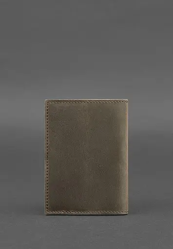 Кожаная обложка для паспорта и военного билета 1.2 темно-коричневая - фото 5