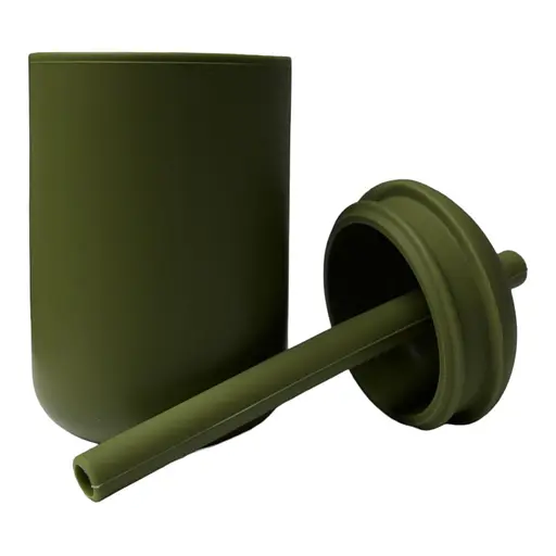 Поїльник-непроливайка oldbro 175 мл із трубочкою Olive - фото 2