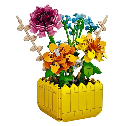 Конструктор Flower Studio Різнокольоровий букет у вазі на 549 деталей (9112A) - фото 2