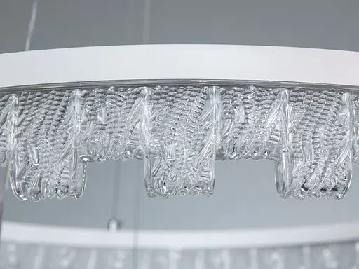 Светодиодная люстра 140Вт черная 2 кольца пульт - фото 4