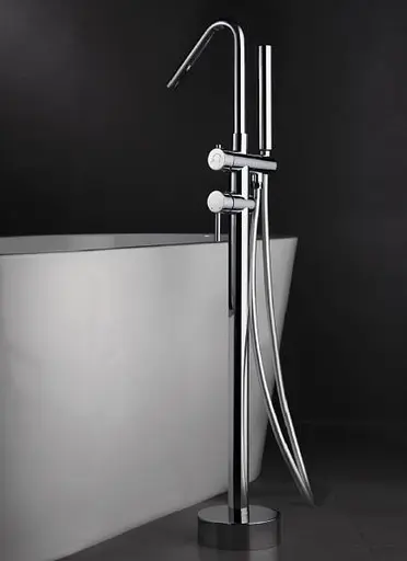 Напольный смеситель для ванны Imex Corcega хром BBECO1 Хром - фото 2