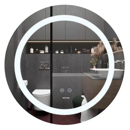 Зеркало Mixxus Plain MC03-60 (LED Touch, антизапотевание, димер, регулировка яркости) MI6662 - фото 1