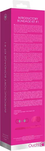 Набір для бондажу Ouch! Bondage Kit #1 (рожевий) - фото 4