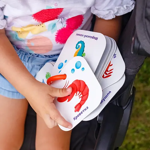 Детские обучающие карточки на кольце Vladi Toys Цвета Животные VT2000-01 - фото 7