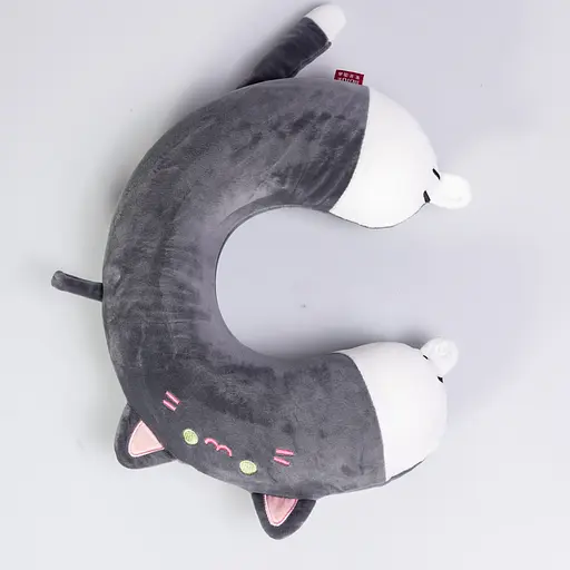 Подушка для шиї Kitty U-подібна темно-сірий HP-56-11BG - фото 3