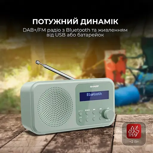 Радиоприемник Sharp DR-P420 Green - фото 7