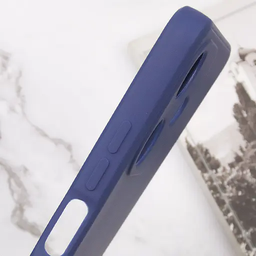 Силиконовый чехол Epik Candy Full Camera для Infinix Hot 30i Синий / Dark Blue - фото 4