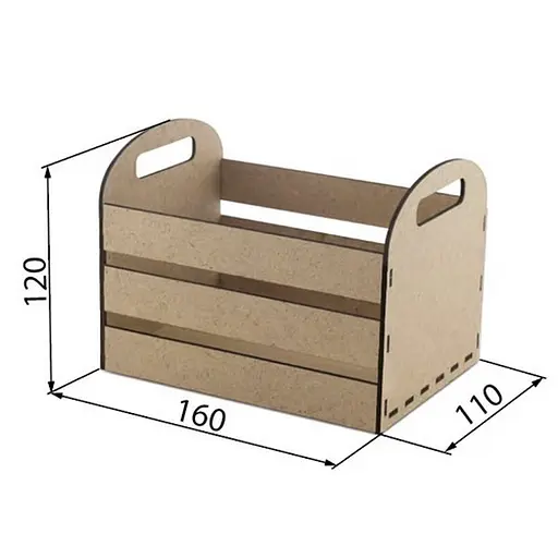 Заготовка для декорирования "Корзина" FDPO-073 для цветов, фруктов, подарков - фото 2